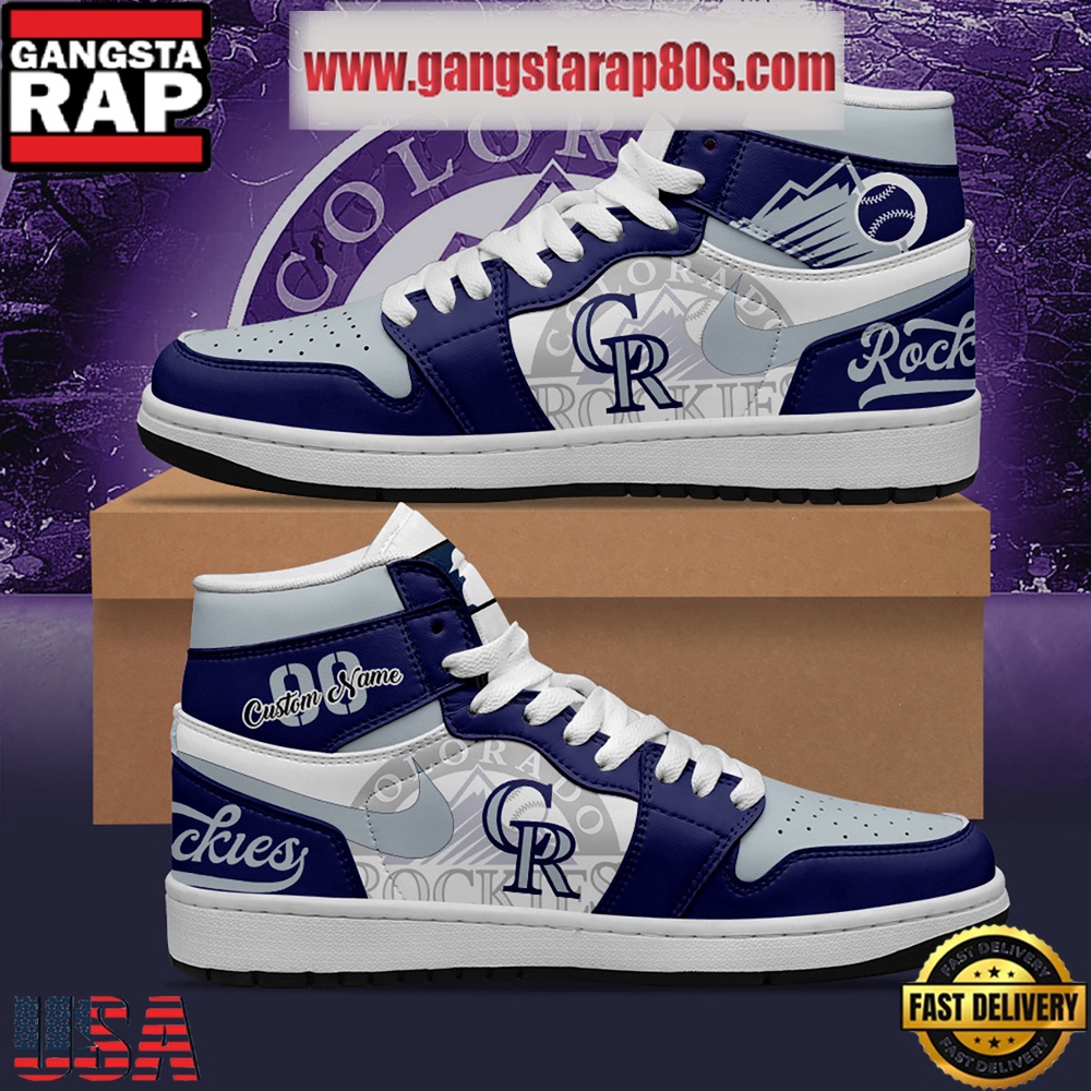 MLB Colorado Rockies Unique Design Custom Name Air Jordan 1 Shoes Running Sneakers MLB Colorado Rockies Unique Design Custom Name Air Jordan 1 Shoes Running Sneakers
