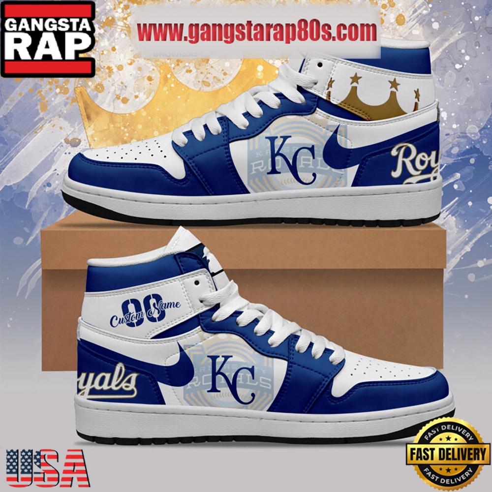 MLB Kansas City Royals Unique Design Custom Name Air Jordan 1 Shoes Running Sneakers MLB Kansas City Royals Unique Design Custom Name Air Jordan 1 Shoes Running Sneakers