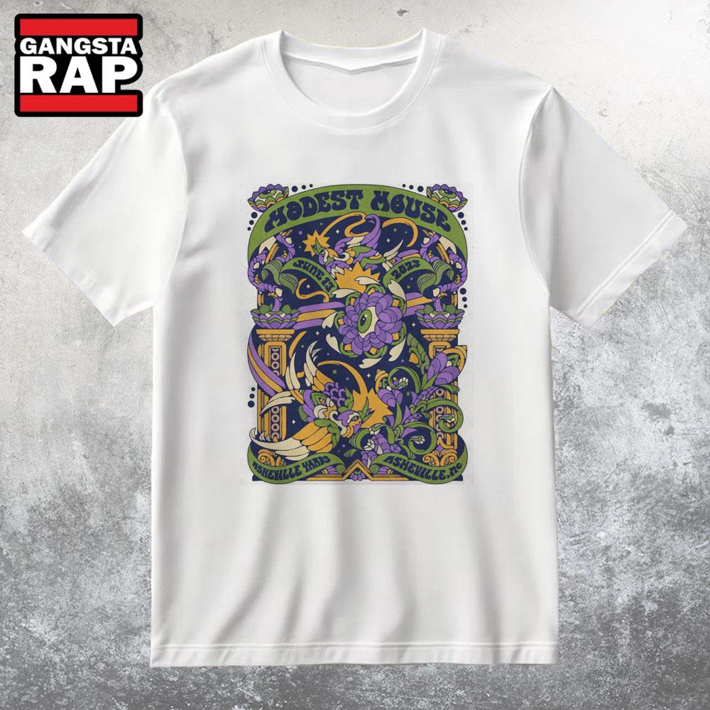 Modest Mouse Jun 13 2025 Asheville Yards T Shirt Modest Mouse Jun 13 2025 Asheville Yards T Shirt