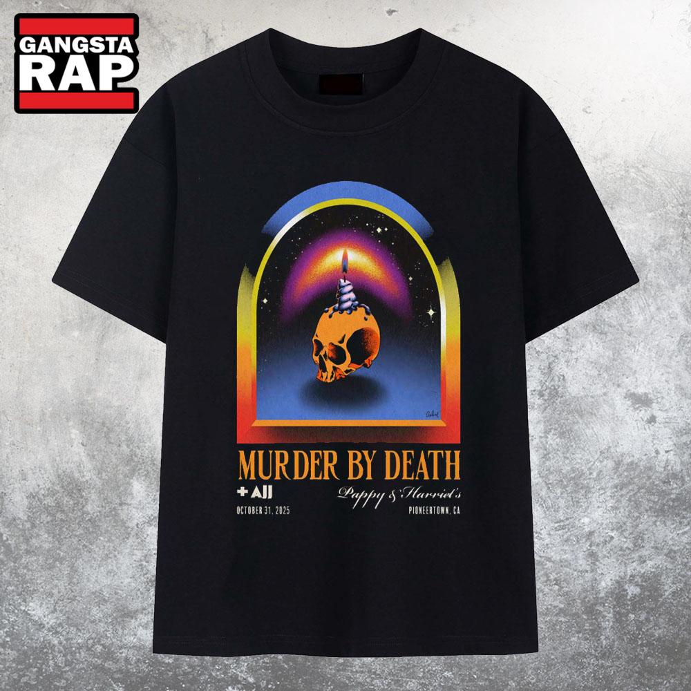 Murder By Death 10-31-2025 Pappy & Harriet's In Pioneertown CA T Shirt Murder By Death 10-31-2025 Pappy & Harriet's In Pioneertown CA T Shirt