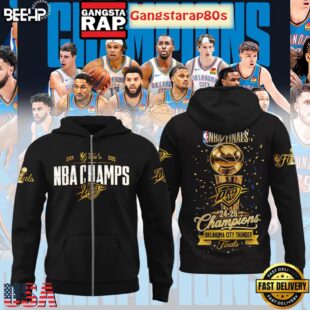 NBA Finals 2025 Champions Oklahoma City Thunder All Over Print Hoodie T-Shirt