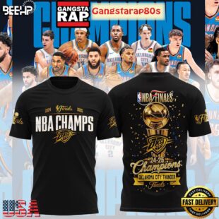 NBA Finals 2025 Champions Oklahoma City Thunder All Over Print Hoodie T-Shirt