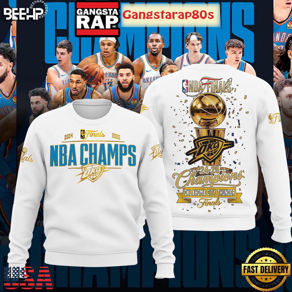 NBA Finals 2025 Champions Oklahoma City Thunder All Over Print Hoodie T-Shirt NBA Finals 2025 Champions Oklahoma City Thunder All Over Print Hoodie T-Shirt