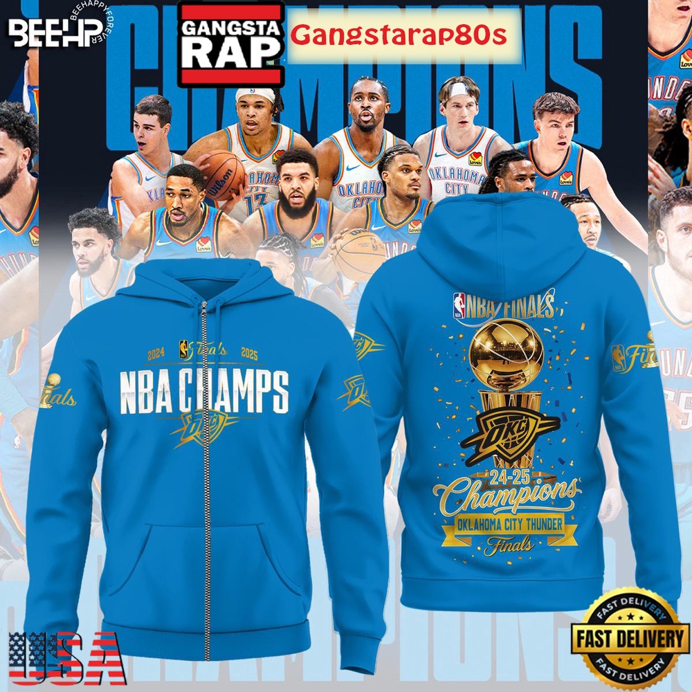 NBA Finals 2025 Champions Oklahoma City Thunder All Over Print Hoodie T-Shirt NBA Finals 2025 Champions Oklahoma City Thunder All Over Print Hoodie T-Shirt