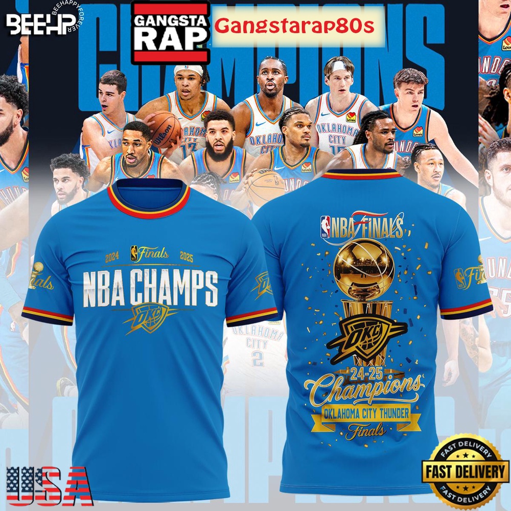 NBA Finals 2025 Champions Oklahoma City Thunder All Over Print Hoodie T-Shirt NBA Finals 2025 Champions Oklahoma City Thunder All Over Print Hoodie T-Shirt