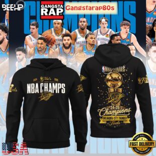 NBA Finals 2025 Champions Oklahoma City Thunder All Over Print Hoodie T-Shirt