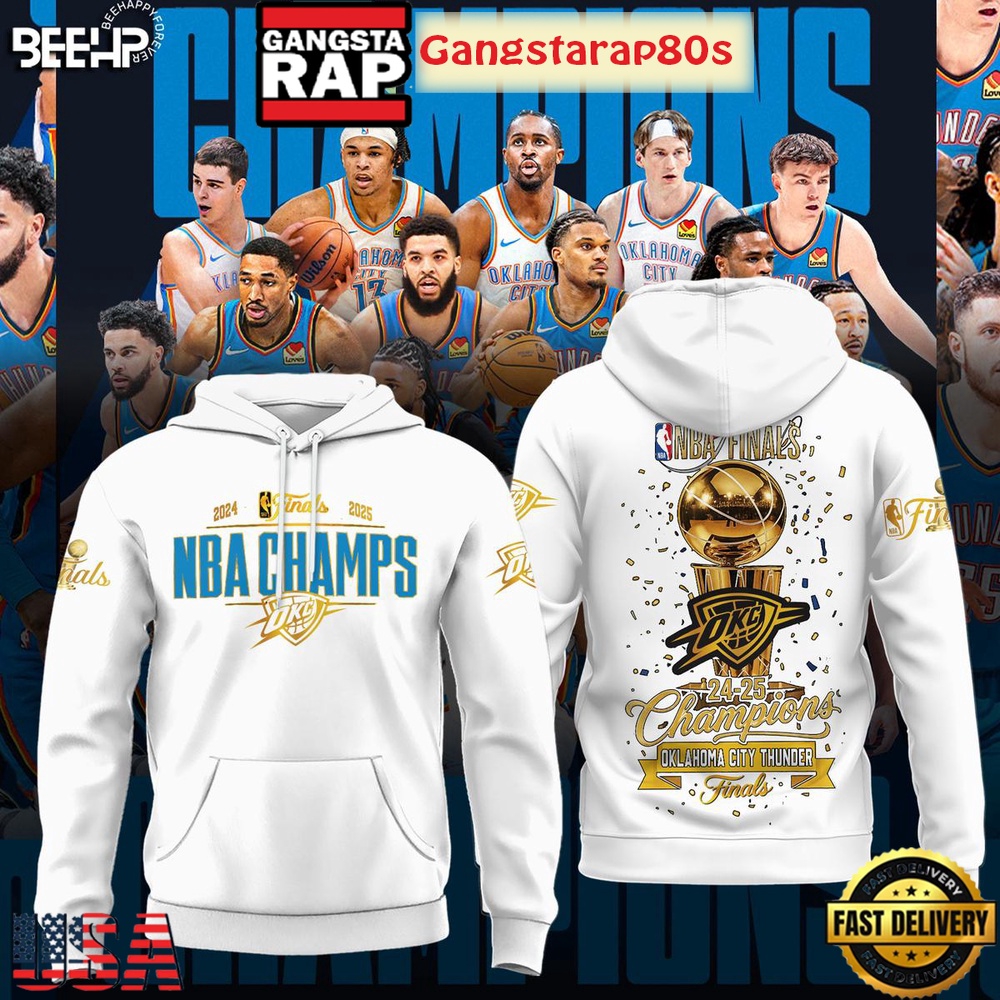 NBA Finals 2025 Champions Oklahoma City Thunder All Over Print Hoodie T-Shirt NBA Finals 2025 Champions Oklahoma City Thunder All Over Print Hoodie T-Shirt