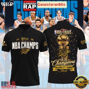 NBA Finals 2025 Champions Oklahoma City Thunder Special Polo Shirt