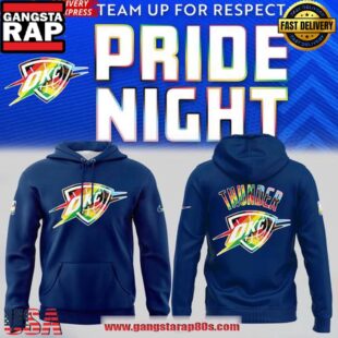 NBA OKC Thunder Pride Night 2025 All Over Print Hoodie