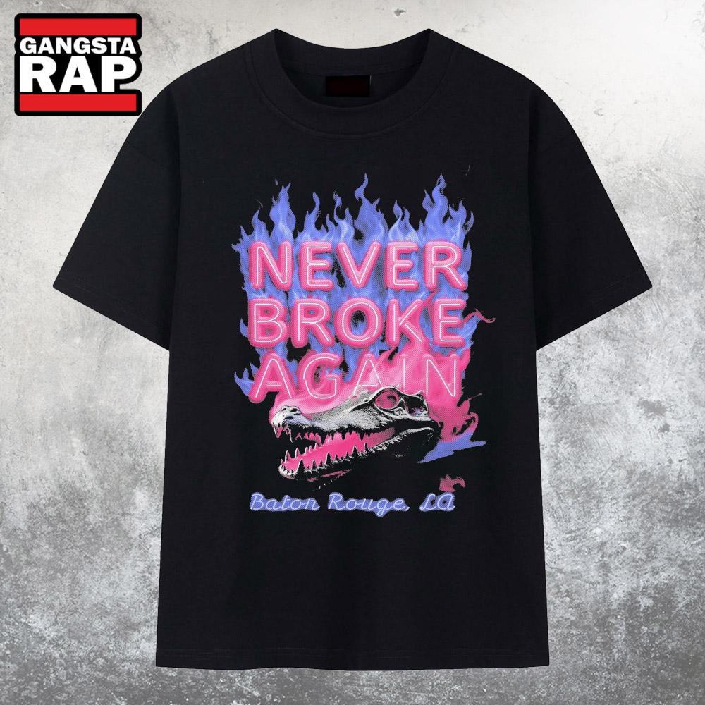 Never Broke Again Chrome Gator T Shirt Never Broke Again Chrome Gator T Shirt