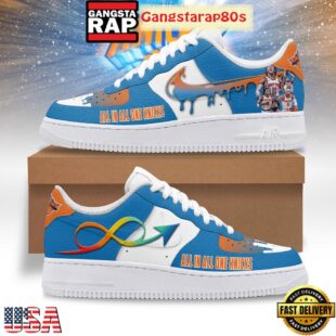 New York Knicks All In All One Knicks Special Edition Air Force 1 Shoes Running Sneakers