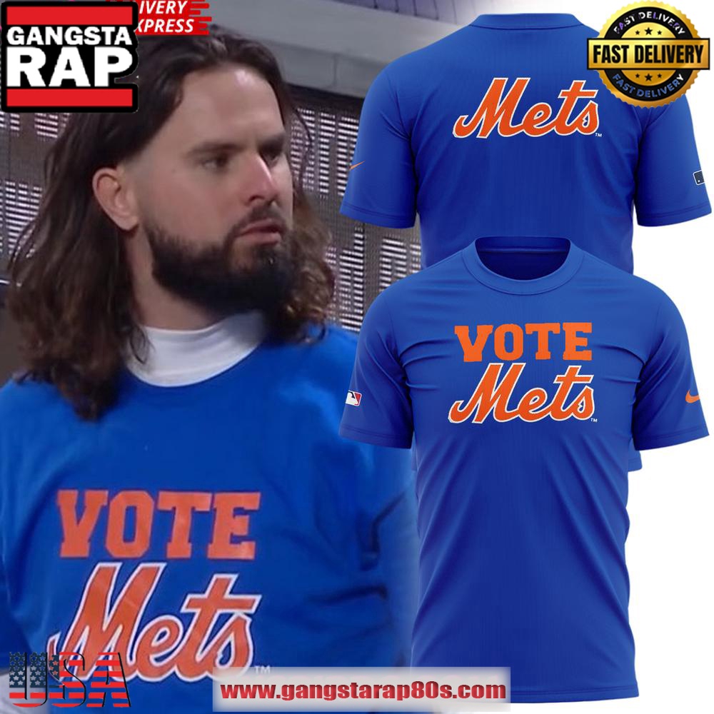 New York Mets “Vote Mets” Blue T-Shirt New York Mets “Vote Mets” Blue T-Shirt