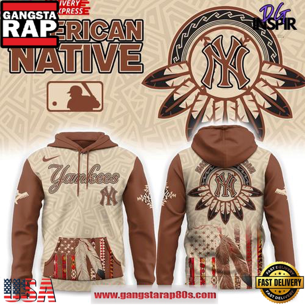 New York Yankees Native American Heritage Honor 2025 Edition All Over Print Hoodie New York Yankees Native American Heritage Honor 2025 Edition All Over Print Hoodie