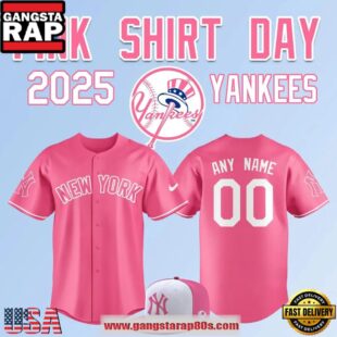 New York Yankees Pink Shirt Day 2025 Limited Edition Baseball Jersey Shirt