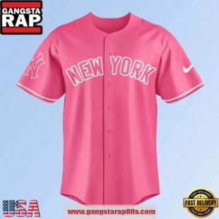 New York Yankees Pink Shirt Day 2025 Limited Edition Baseball Jersey Shirt