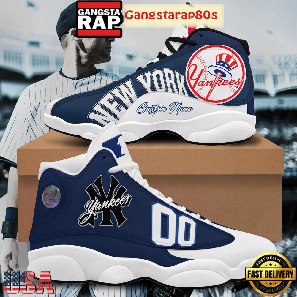 New York Yankees True Baseball Team Custom Name Air Jordan 13 Shoes Running Sneakers New York Yankees True Baseball Team Custom Name Air Jordan 13 Shoes Running Sneakers
