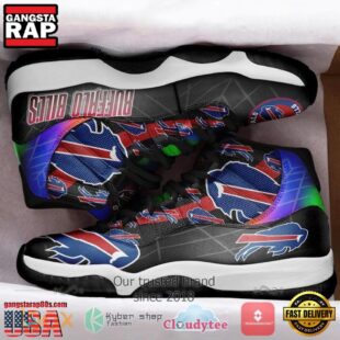 NFL Buffalo Bills Unique Design Air Jordan 11 Hologram Sneaker Shoes