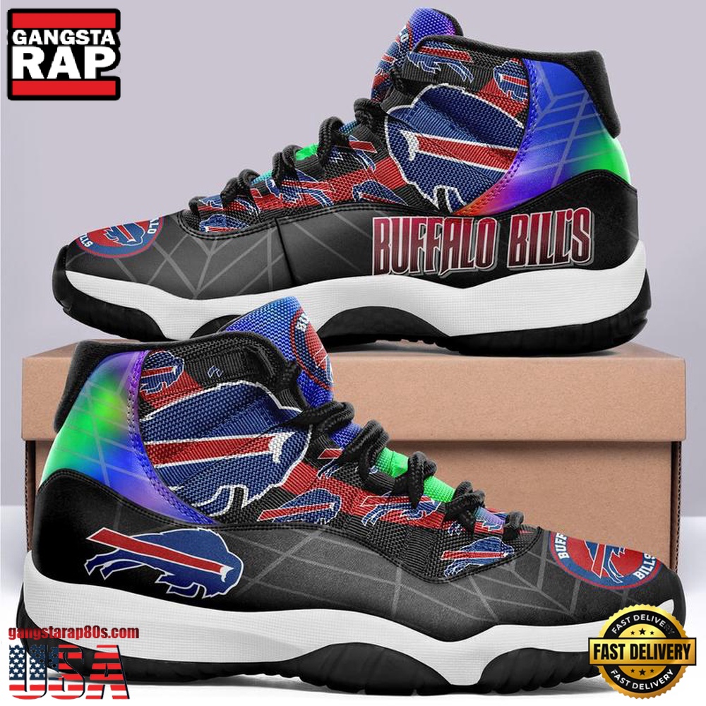 NFL Buffalo Bills Ver 2 Unique Design Air Jordan 11 Sneaker NFL Buffalo Bills Ver 2 Unique Design Air Jordan 11 Sneaker