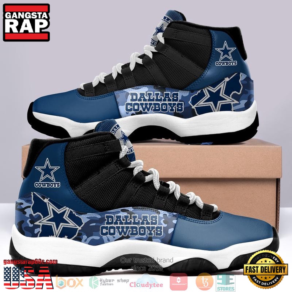 NFL Dallas Cowboys Navy Unique Design Air Jordan 11 Sneaker Shoes NFL Dallas Cowboys Navy Unique Design Air Jordan 11 Sneaker Shoes