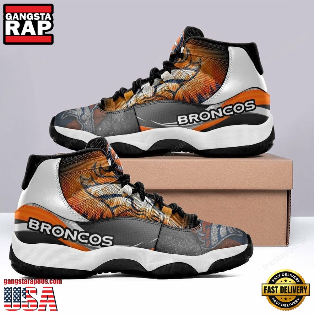 NFL Denver Broncos Team Unique Design Air Jordan 11 Shoes NFL Denver Broncos Team Unique Design Air Jordan 11 Shoes