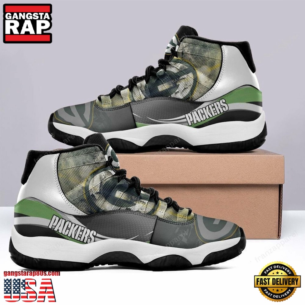 NFL Green Bay Packers Team Unique Design Air Jordan 11 Shoes NFL Green Bay Packers Team Unique Design Air Jordan 11 Shoes