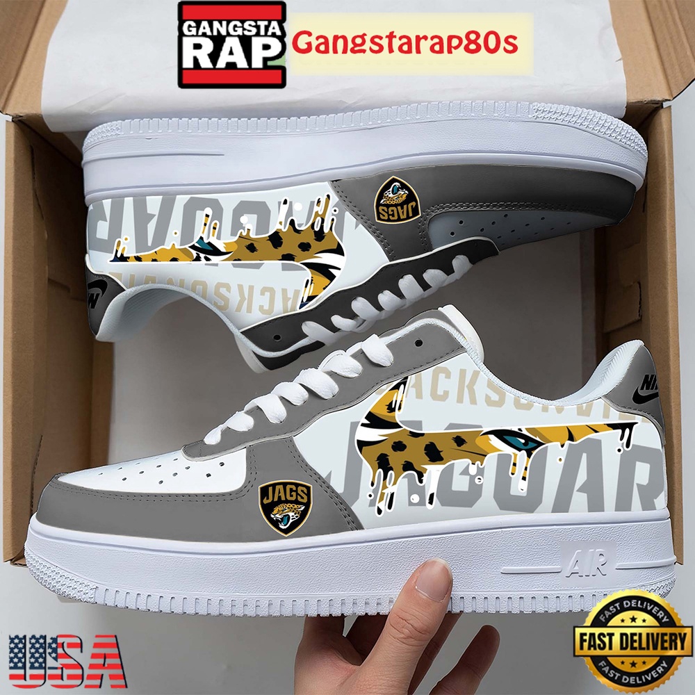 NFL Jacksonville Jaguars Team Logo Unique Air Force 1 Shoes Running Sneakers NFL Jacksonville Jaguars Team Logo Unique Air Force 1 Shoes Running Sneakers