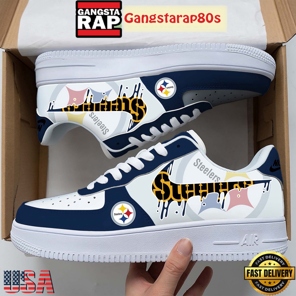 NFL Pittsburgh Steelers Team Logo Unique Air Force 1 Shoes Running Sneakers NFL Pittsburgh Steelers Team Logo Unique Air Force 1 Shoes Running Sneakers