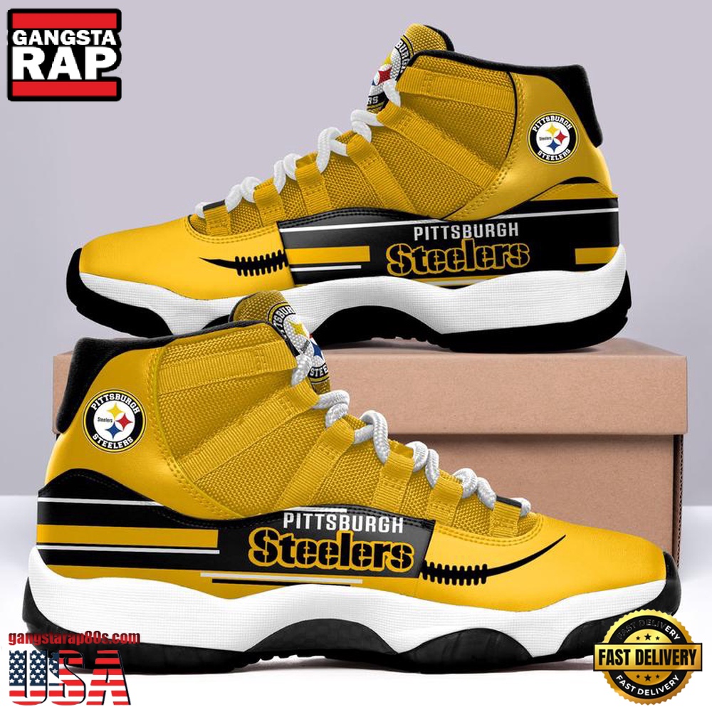 NFL Pittsburgh Steelers Unique Design Air Jordan 11 Sneaker NFL Pittsburgh Steelers Unique Design Air Jordan 11 Sneaker