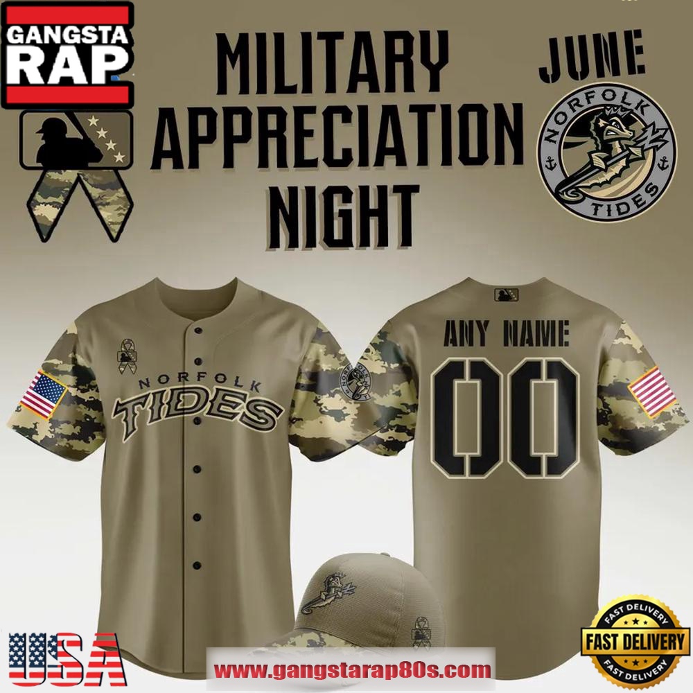 Norfolk Tides Military Appreciation Night 2025 Limited Edition Custom Baseball Jersey Shirt Norfolk Tides Military Appreciation Night 2025 Limited Edition Custom Baseball Jersey Shirt
