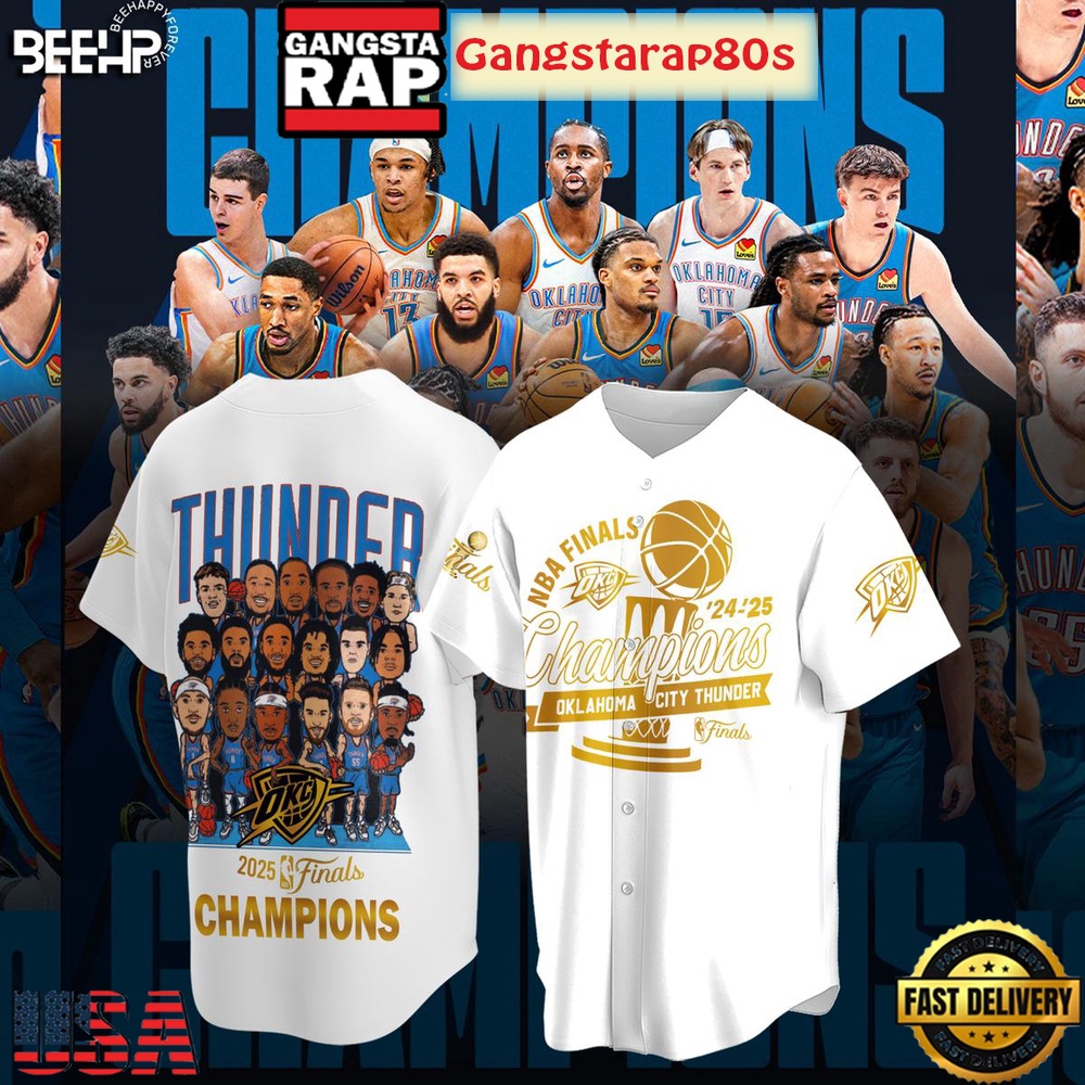 Oklahoma City Thunder NBA Finals Best Team Baseball Jersey Shirt Oklahoma City Thunder NBA Finals Best Team Baseball Jersey Shirt