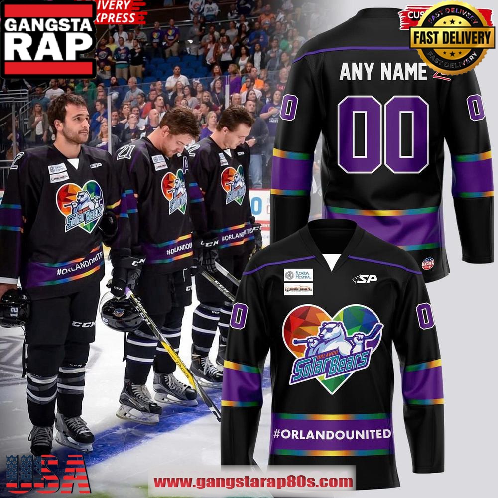 Orlando Solar Bears Orlando United Night Special Custom Hockey Jersey Orlando Solar Bears Orlando United Night Special Custom Hockey Jersey