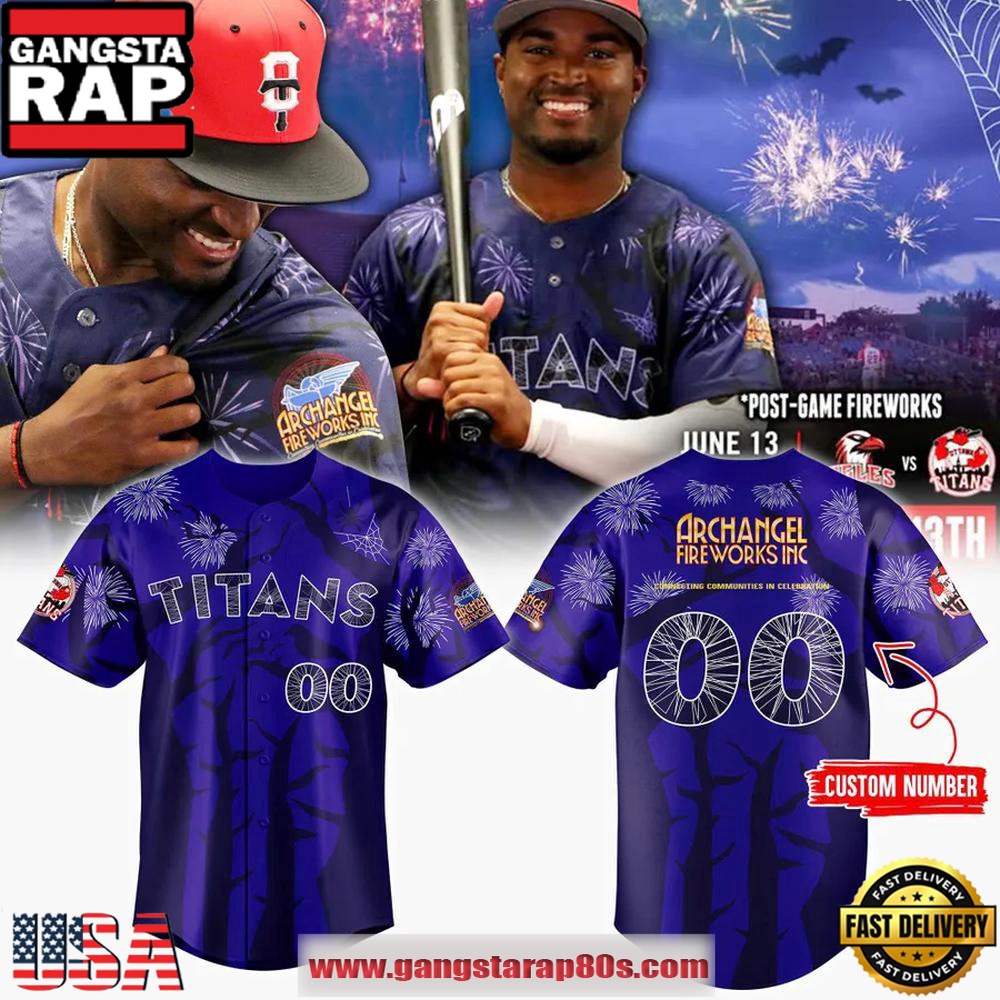 Ottawa Titans x Archangel Fireworks Inc Limited Edition Custom Baseball Jersey Shirt Ottawa Titans x Archangel Fireworks Inc Limited Edition Custom Baseball Jersey Shirt