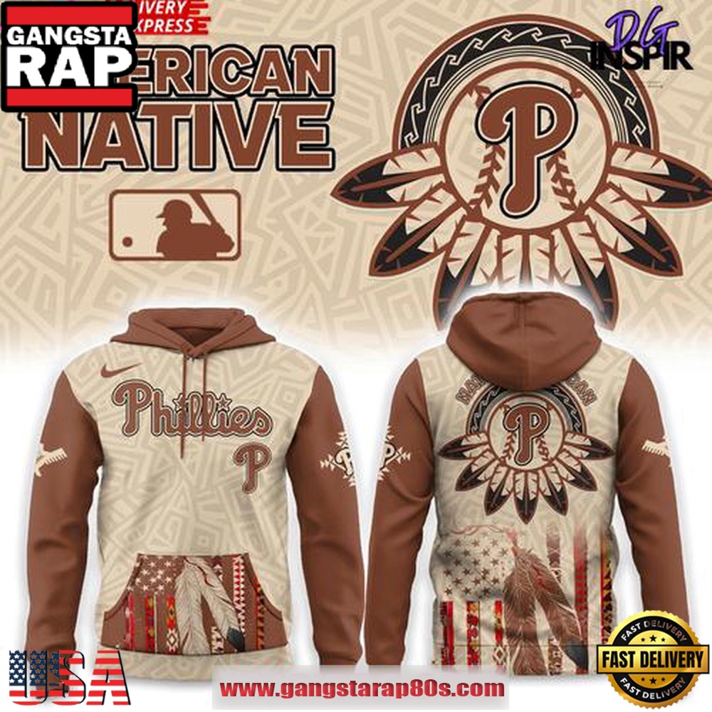 Philadelphia Phillies Native American Heritage Honor 2025 Special All Over Print Hoodie Philadelphia Phillies Native American Heritage Honor 2025 Special All Over Print Hoodie