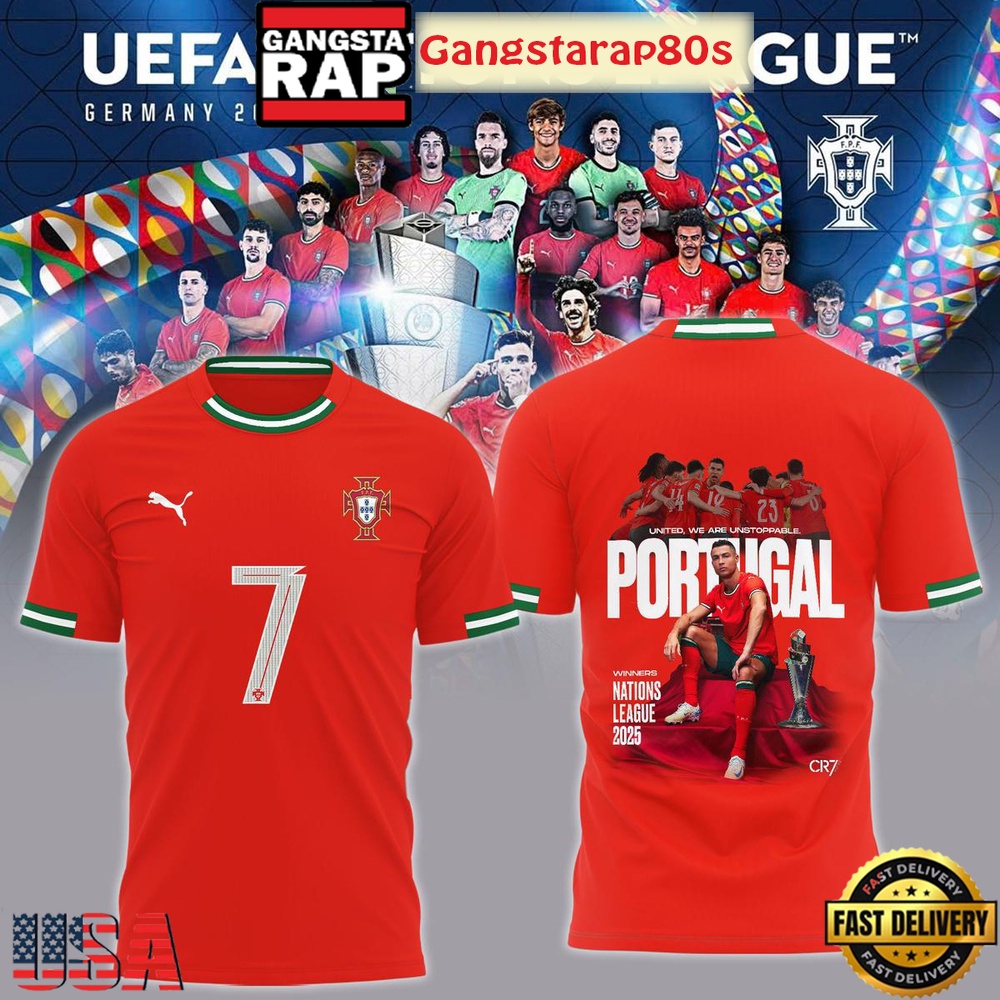 Portugal Champions UEFA Nations League 2025 All Over Print T-Shirt Hoodie Portugal Champions UEFA Nations League 2025 All Over Print T-Shirt Hoodie