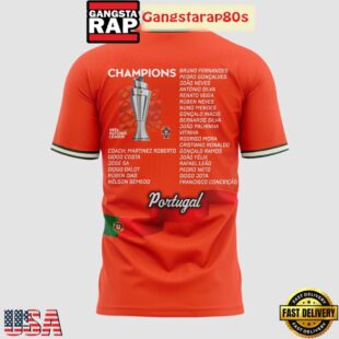 Portugal UEFA Nations League 2025 Champions All Over Print T-Shirt Hoodie