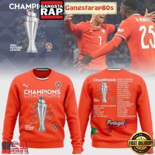 Portugal UEFA Nations League 2025 Champions All Over Print T-Shirt Hoodie