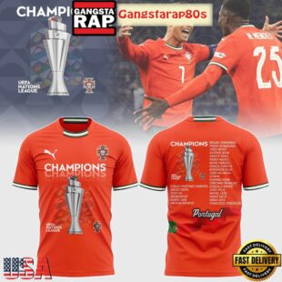 Portugal UEFA Nations League 2025 Champions All Over Print T-Shirt Hoodie