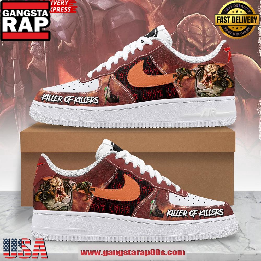 Predator Killer Of Killers Limited Edition Air Force 1 Sneakers Shoes Predator Killer Of Killers Limited Edition Air Force 1 Sneakers Shoes