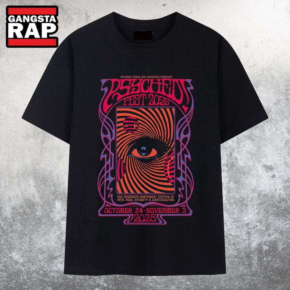 Psyched Radio Fest In San Francisco CA On Oct 24-Nov 3 2025 T Shirt Psyched Radio Fest In San Francisco CA On Oct 24-Nov 3 2025 T Shirt