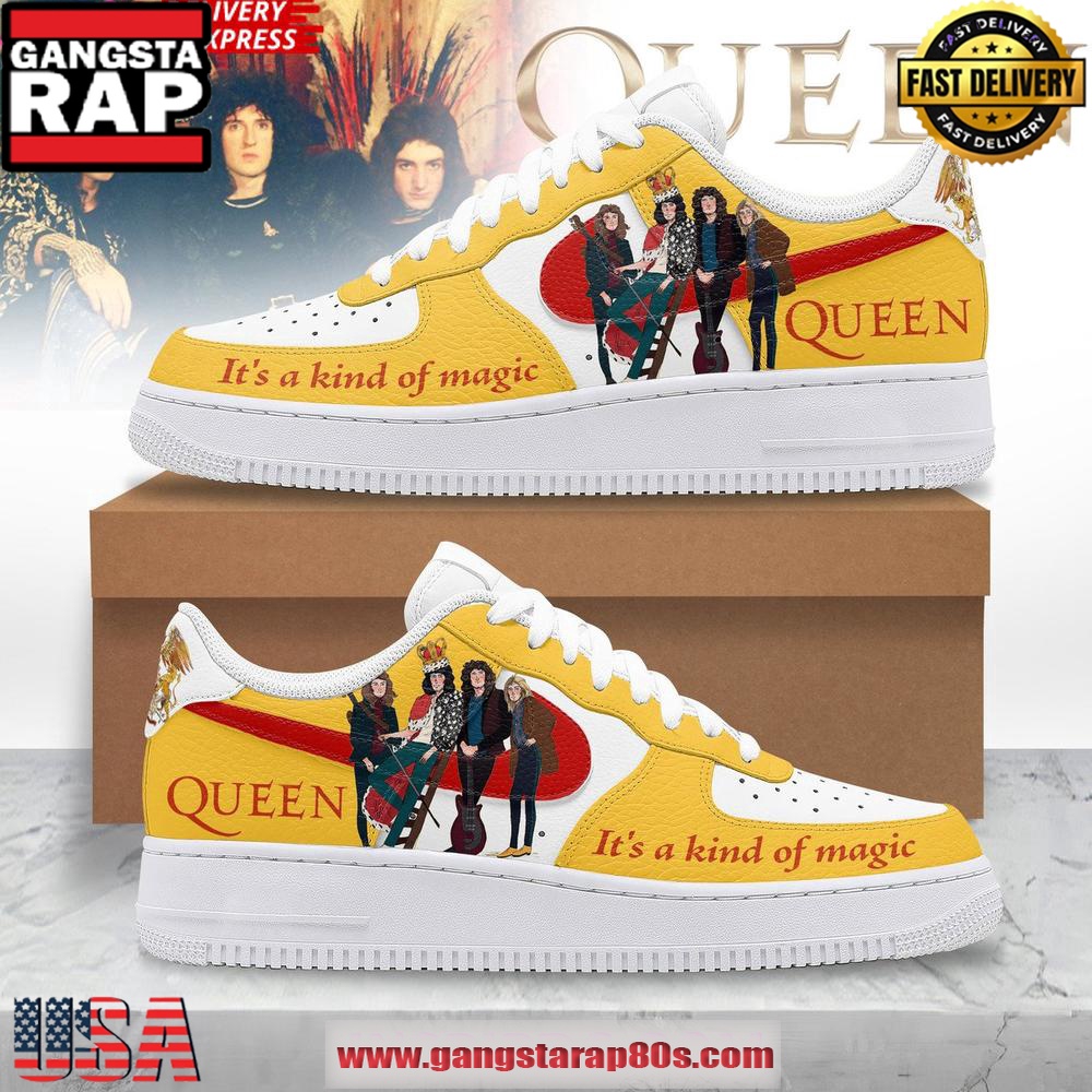 Queen Kind Of Magic Limited Edition Air Force 1 Sneakers Shoes Queen Kind Of Magic Limited Edition Air Force 1 Sneakers Shoes