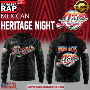 Reno Aces Mexican Heritage Night 2025 Black All Over Print Hoodie