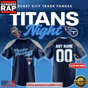 Rocket City Trash Pandas Titans Night Limited Edition Custom Baseball Jersey Shirt