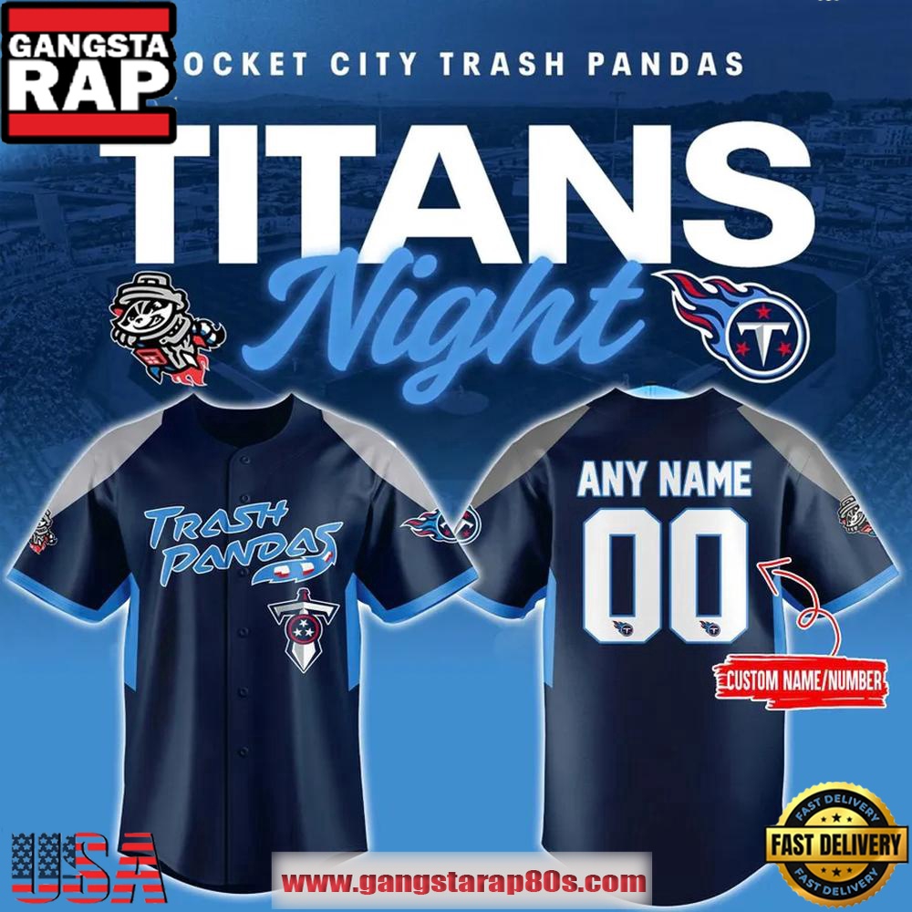 Rocket City Trash Pandas Titans Night Limited Edition Custom Baseball Jersey Shirt Rocket City Trash Pandas Titans Night Limited Edition Custom Baseball Jersey Shirt