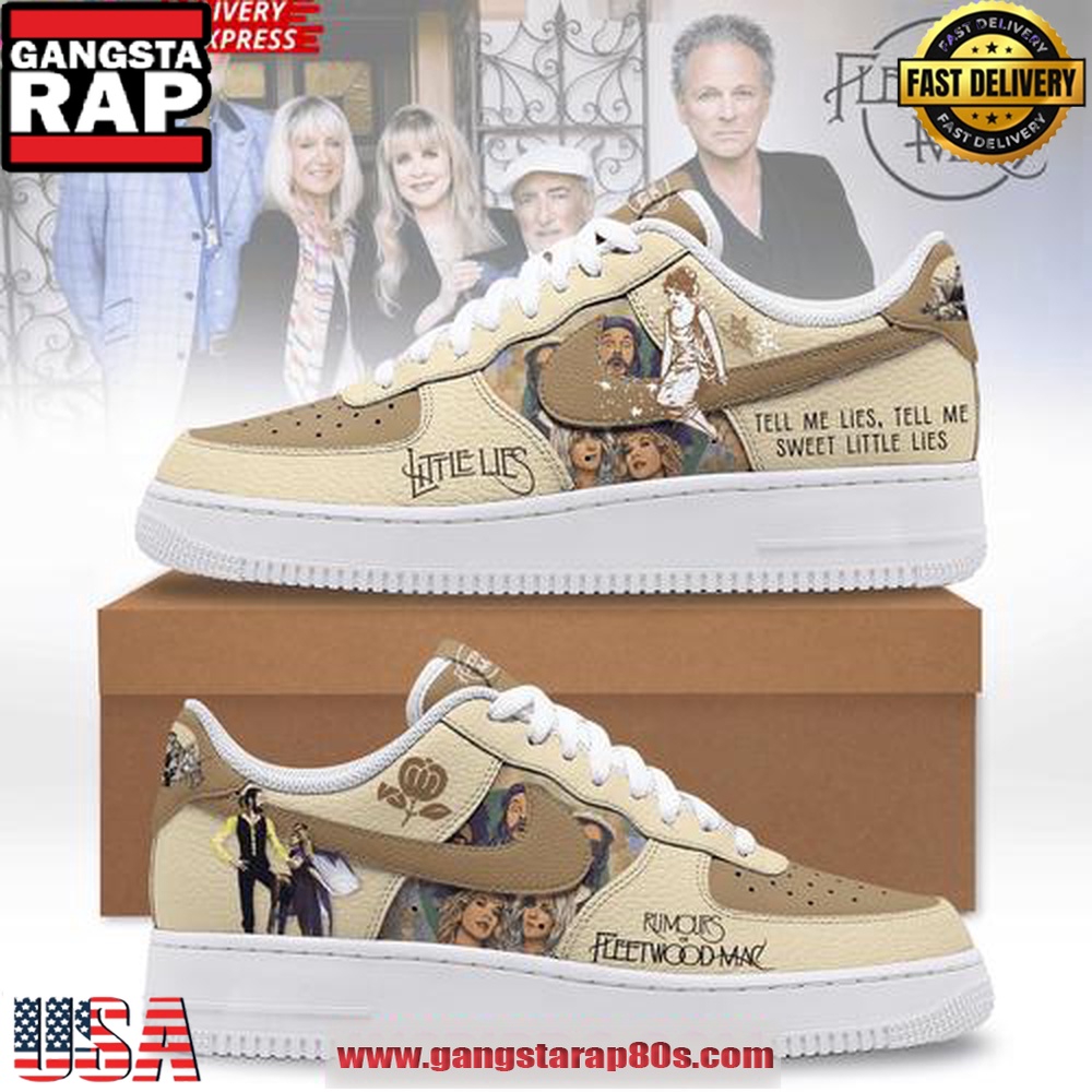 Rumours Of Fleetwood Mac Special Edition Air Force 1 Sneakers Shoes Rumours Of Fleetwood Mac Special Edition Air Force 1 Sneakers Shoes