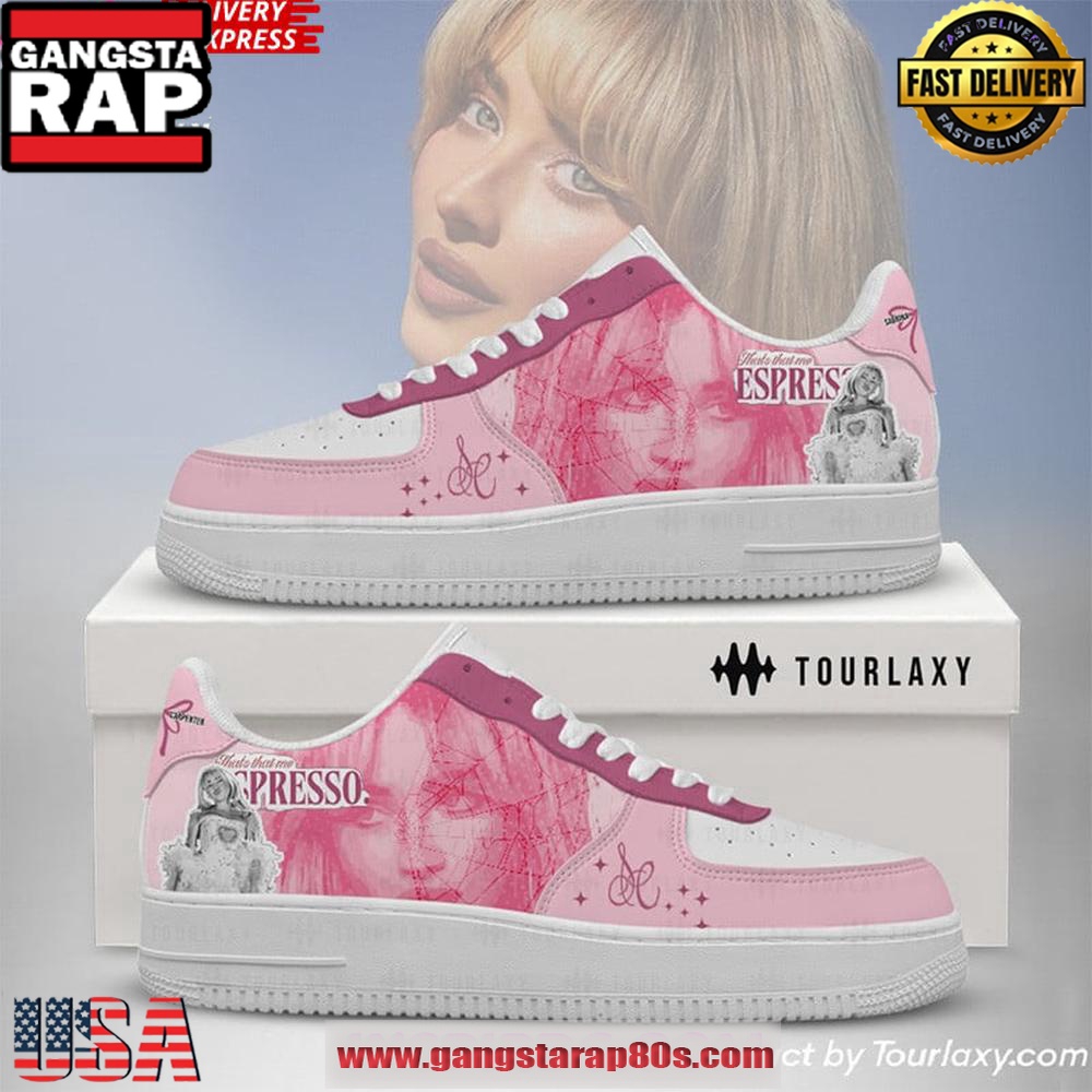 Sabrina Carpenter Espresso Limited Edition Air Force 1 Running Sneakers Shoes Sabrina Carpenter Espresso Limited Edition Air Force 1 Running Sneakers Shoes