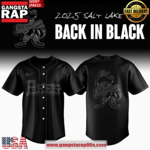 Salt Lake Bees “Back In Black” 2025 Special Edition Baseball Jersey Shirt