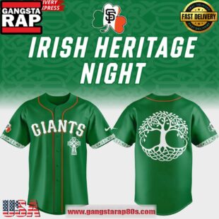 San Francisco Giants Irish Heritage Night 2025 Baseball Jersey Shirt