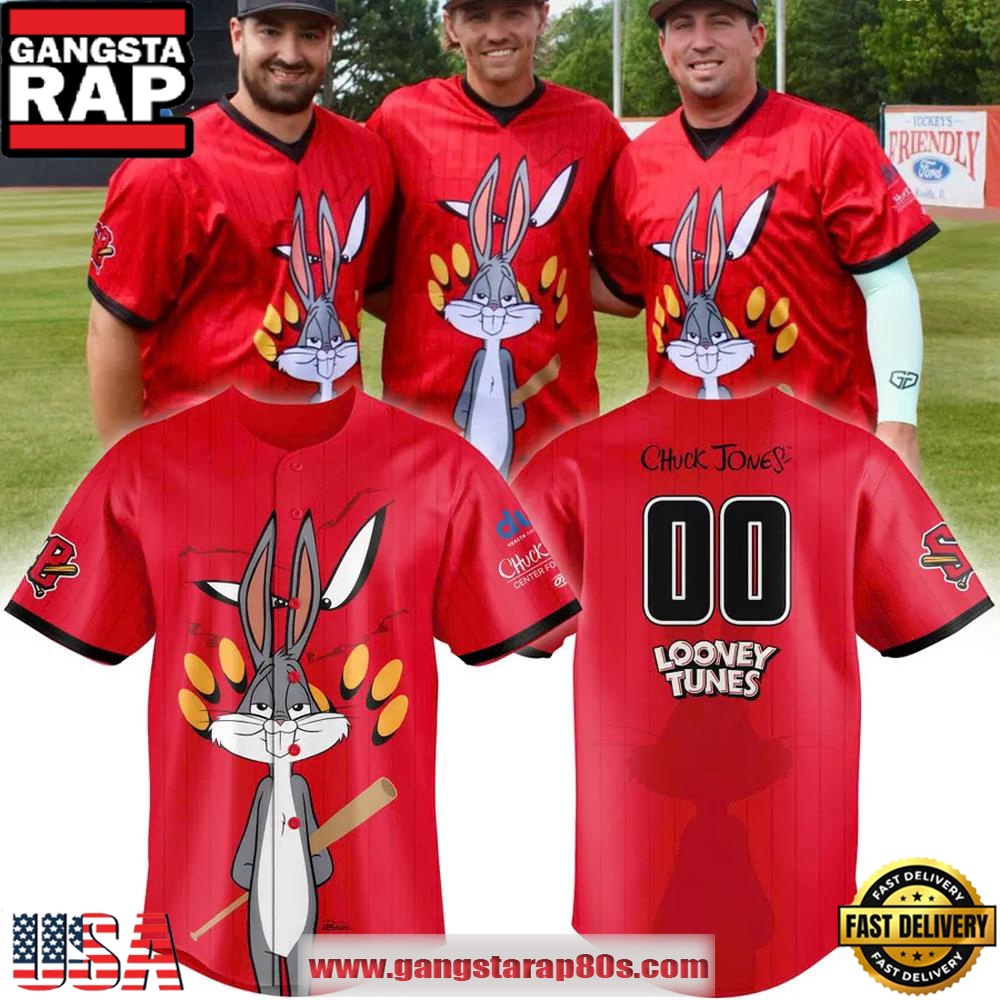 Schaumburg Boomers x Looney Tunes Limited Edition Custom Baseball Jersey Shirt Schaumburg Boomers x Looney Tunes Limited Edition Custom Baseball Jersey Shirt
