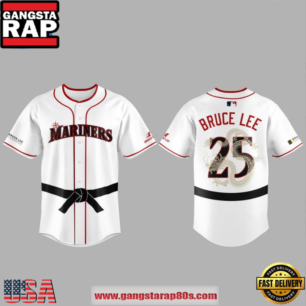 Seattle Mariners Bruce Lee Night 2025 Limited Edition Baseball Jersey Shirt Seattle Mariners Bruce Lee Night 2025 Limited Edition Baseball Jersey Shirt
