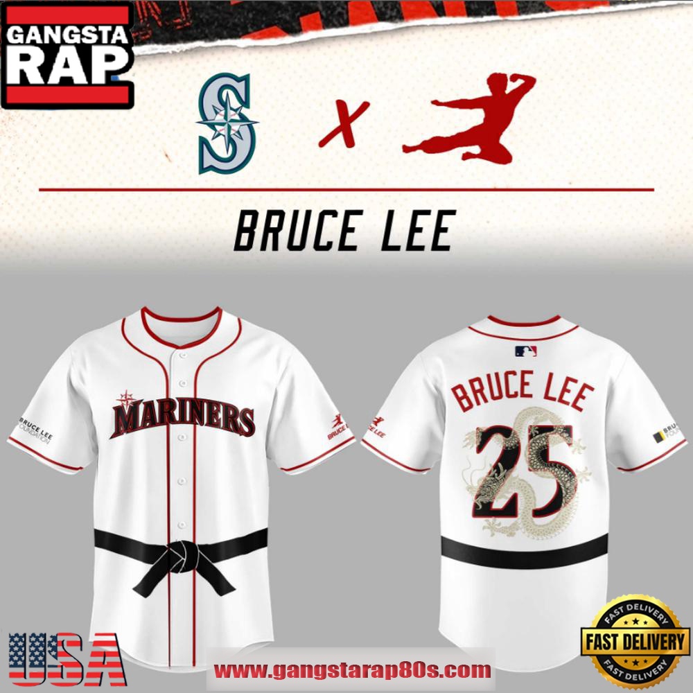 Seattle Mariners Bruce Lee Night 2025 Limited Edition Baseball Jersey Shirt Seattle Mariners Bruce Lee Night 2025 Limited Edition Baseball Jersey Shirt